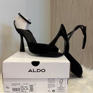 ALDO Black Strappy Heels